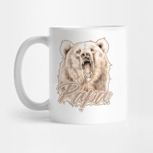 Papa Bear, father's day, daddy design Mug